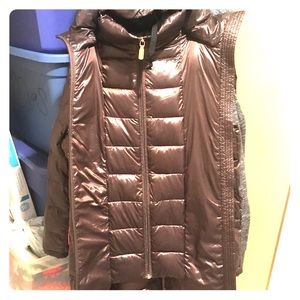 CK Double Zippered “light Down” jacket